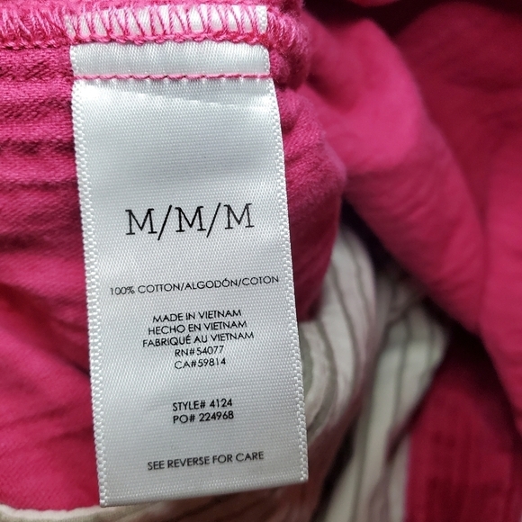 Cabi Cheeky Topper Pink Corduroy Button Front Jacket Style 4124 Sz M - Picture 13 of 13